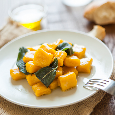 Gnocchi di zucca alla salvia